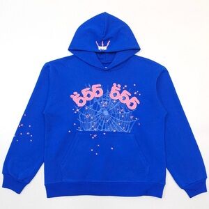 Blue Graphic Hoodie for Men